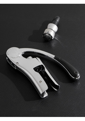 L'Atelier Du Vin - Up & Down Silver-Tone and Leather Corkscrew and Champagne Stopper Set - Men - Silver
