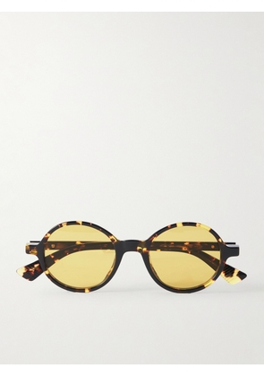 Bottega Veneta - Round-Frame Tortoiseshell Acetate Sunglasses - Men - Tortoiseshell