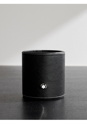 Montblanc - Cross-Grain Leather Pen Holder - Men - Black