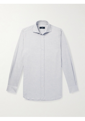 Dunhill - Brushed-Cotton Shirt - Men - Gray - EU 38