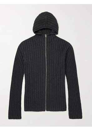 Acne Studios - Kallot Ribbed Cotton Cardigan - Men - Gray - XS