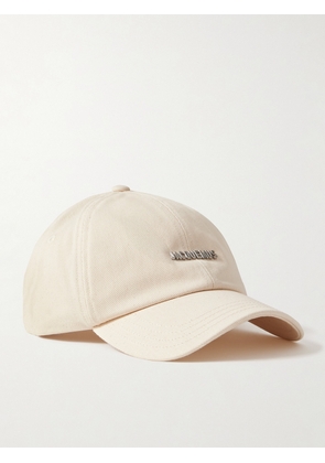 Jacquemus - Gadjo Logo-Embellished Cotton-Twill Baseball Cap - Men - Neutrals - 56