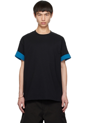 Bottega Veneta Black Double Layer T-Shirt