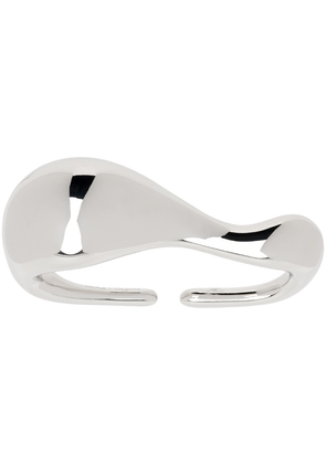Courrèges Silver 3-Finger Drop Metal Ring