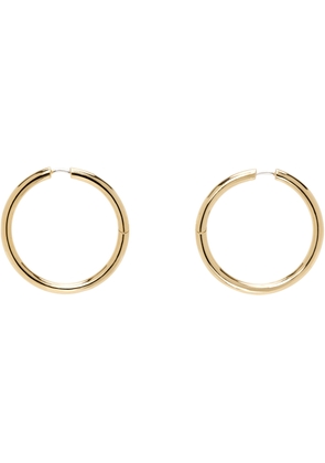 Laura Lombardi Gold Large Seamless Hoop Earrings