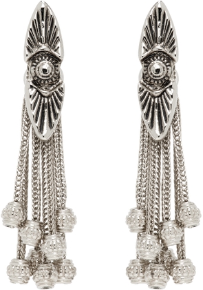 Toga Pulla Silver Metal Motif Earrings