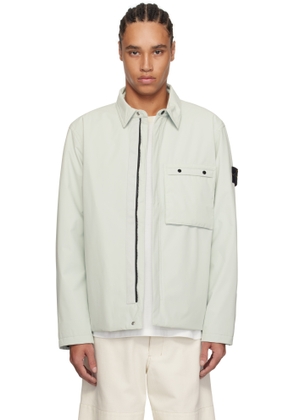 Stone Island Gray Soft Shell-R PrimaLoft Insulated Jacket