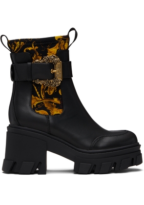 Versace Jeans Couture Black Sophie Chain Couture Chelsea Boots