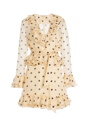 Valentino Garavani - Silk-Organza Dress - Black - IT 42 - Moda Operandi