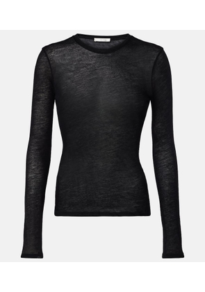 The Row Iverness knitted cashmere top