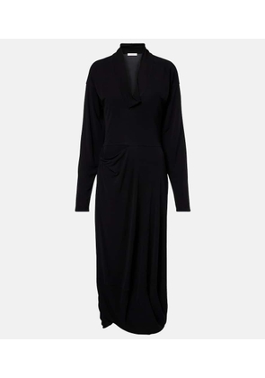 Lemaire Draped crepe jersey maxi dress
