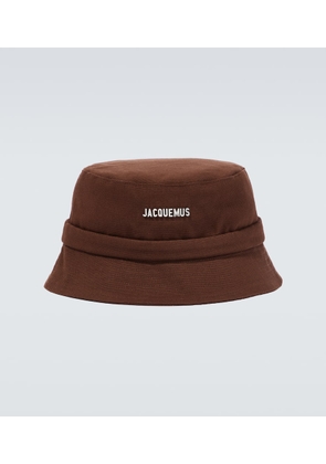 Jacquemus Logo cotton bucket hat