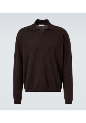 The Row Franz cashmere polo sweater