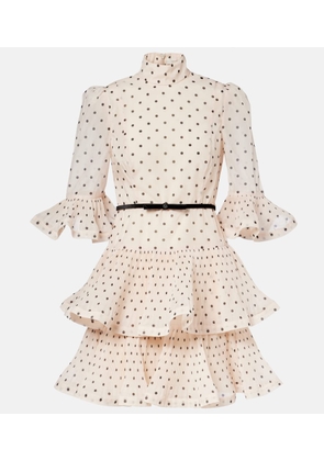 Zimmermann Polka-dot ruffled minidress