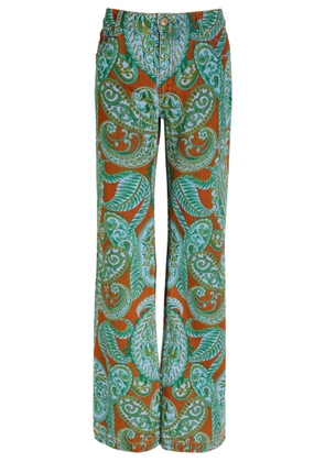 Etro Printed Flared-leg Jeans - Multi Print - 28 (W28 / UK10 / S)