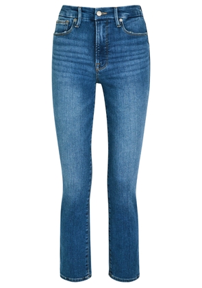 Good American Slim Straight-leg Cropped Jeans - Indigo - 4 (W27 / UK8-10 / S)