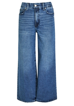 Good American Cropped Wide-leg Jeans - Indigo - 4 (W27 / UK8-10 / S)