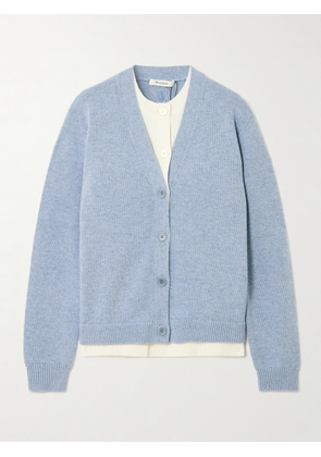 JW Anderson - Layered Wool And Cashmere-blend Cardigan - Blue - xx small,x small,small,medium,large,x large,xx large