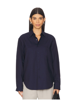 ADYELA Classic Shirt in Navy. Size M. Also in L, S.