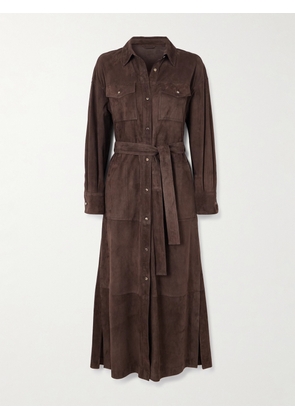 Brunello Cucinelli - Belted Suede Coat - Brown - IT40,IT42,IT44,IT46