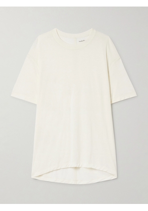 Another Tomorrow - Boy Lyocell-jersey T-shirt - Off-white - x small,small,medium,large,x large