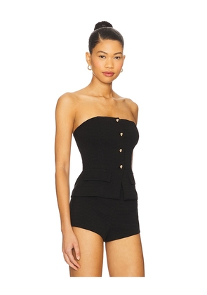 MORE TO COME Karsi Strapless Top in Black. Size L. Also in M, S, XL.