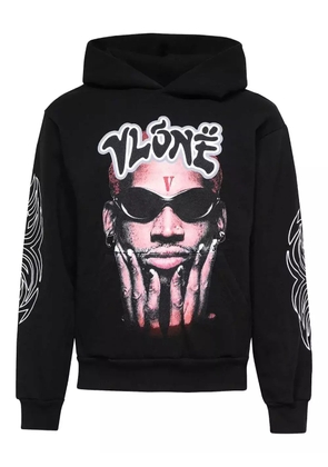Vlone x Dennis Rodman print hoodie - Black