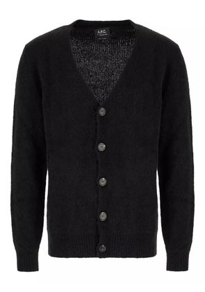 A.P.C. V-neck cardigan - Black