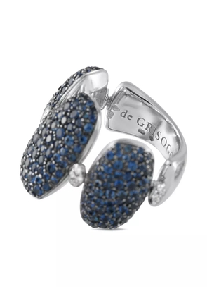 De Grisogono 18K white gold sapphire and diamond ring - Silver