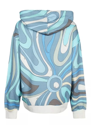 PUCCI swirl-print hoodie - Blue