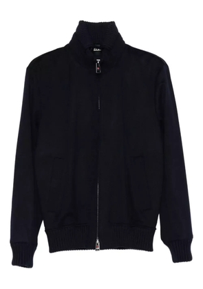 Kired ribbed-knit zip-up jacket - Black