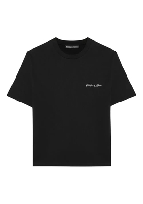 FREEDOM OF SPACE Signature cotton T-shirt - Black