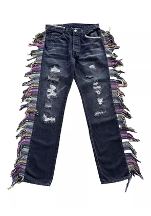 Alchemist Mickey fringes distressed jeans - Black
