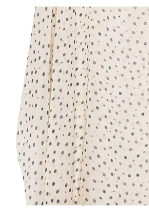 Faliero Sarti polka-dot silk dress - Neutrals