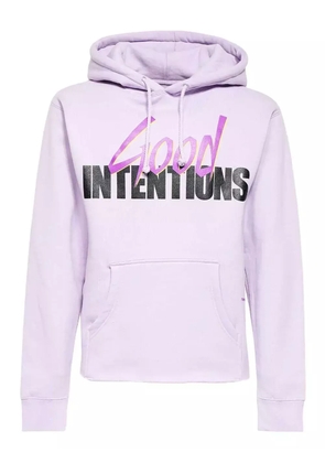 Vlone front-back print hoodie - Purple