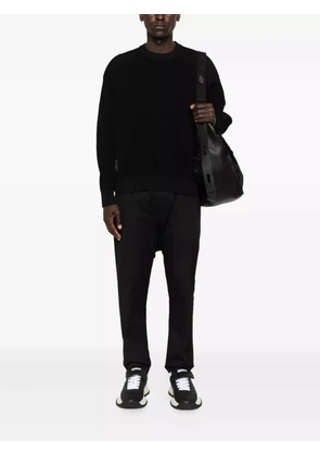 Y-3 ribbed crew-neck sweater - Black