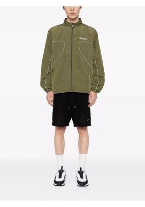 Sinclair diamond-pattern knit shorts - Black