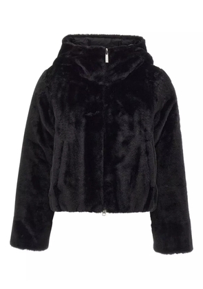 Colmar faux-fur hooded jacket - Black