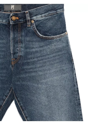 PT Torino logo-patch jeans - Blue