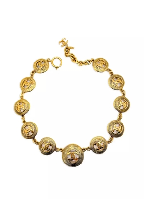 CHANEL Pre-Owned 1980s medallion necklace - Gold