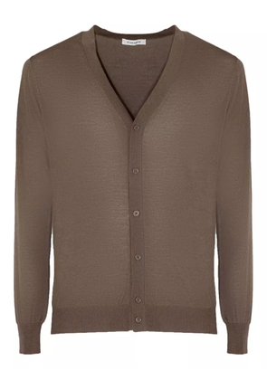 Kangra V-neck buttoned cardigan - Brown