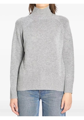 Allude turtleneck ribbed-trim sweater - Grey