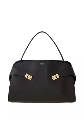 Ferragamo medium Hug calfskin shoulder bag - Black