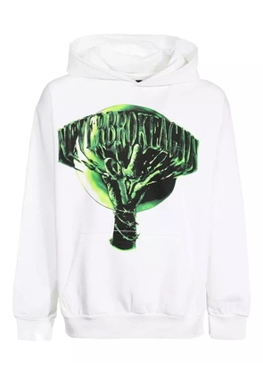 Vlone graphic-print hoodie - White