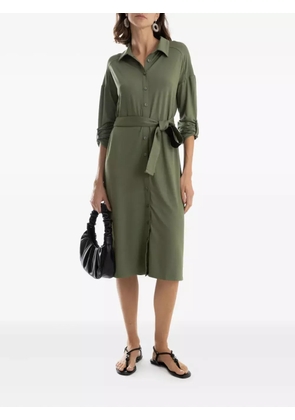 Lygia & Nanny belted shirt midi day dress - Green