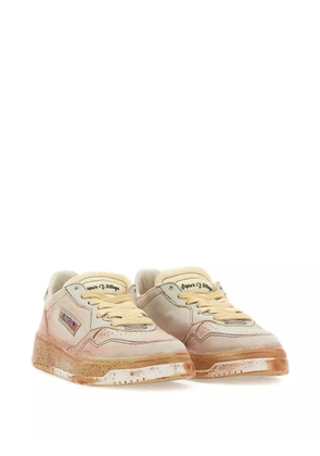 Autry leather panelled sneakers - Neutrals