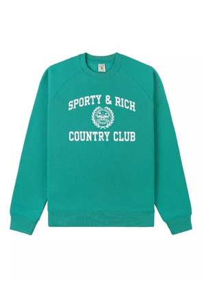 Sporty & Rich graphic-print crew-neck sweatshirt - Green