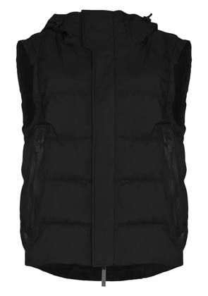 Templa Lang hooded puffer gilet - Black