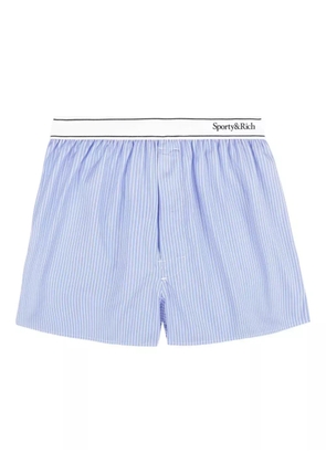 Sporty & Rich striped boxer shorts - Blue