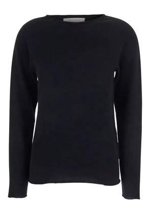 Antonelli raw-edge long-sleeve sweater - Black